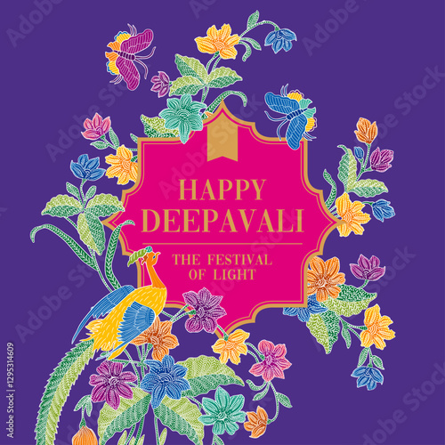 Deepavali Post Design with Batik Sarong.