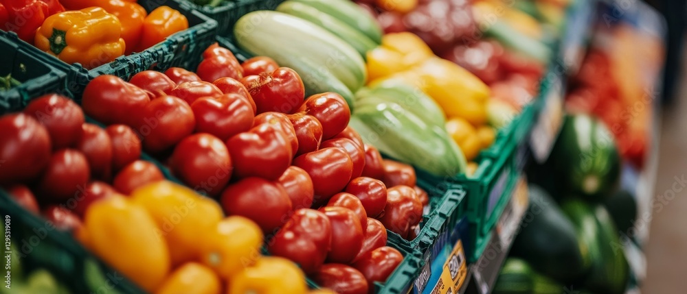 fresh vegetables diplayed on the supermarket. food photography fresh vegetables diplayed on the supermarket. food photography