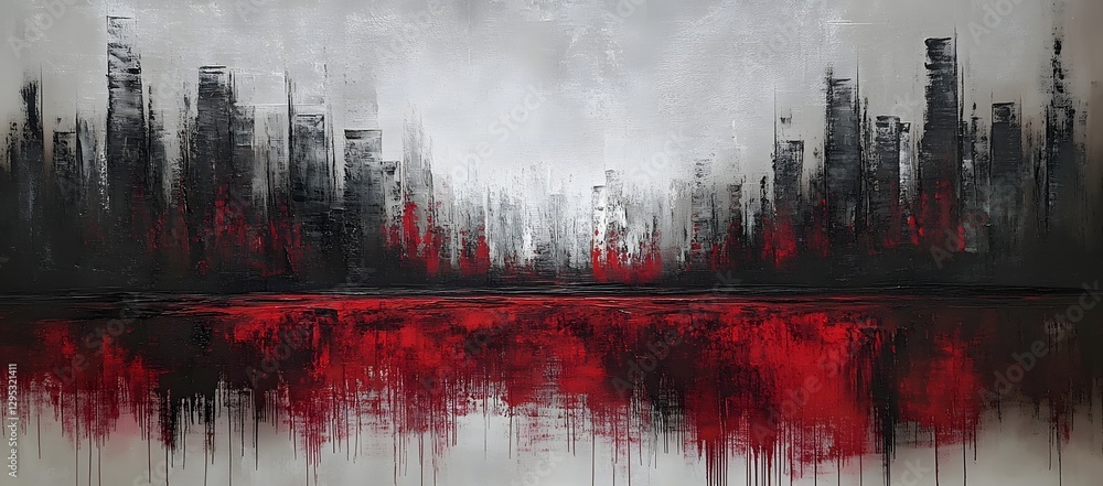 Obraz premium Cityscape of Despair