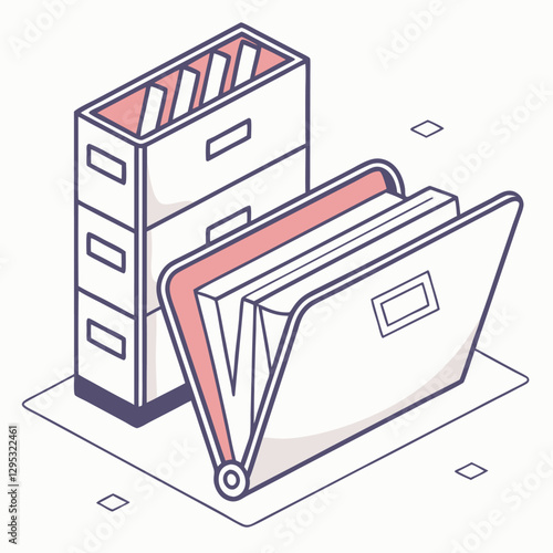 folder with documents. file folder with documents. file folder with the document