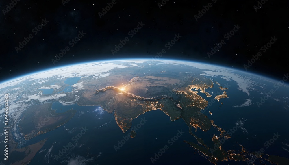 Fototapeta premium planet earth with space
