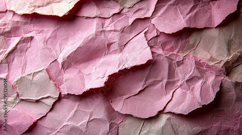 Wallpaper Mural Abstract Pink Crumpled Paper Texture Background Torontodigital.ca