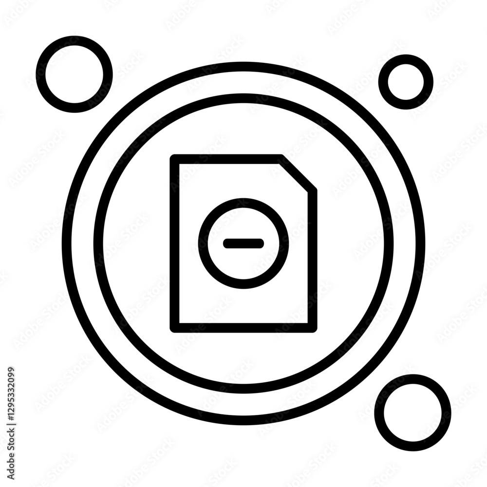 Remove Page Buttom Outline Style Icon Design Remove Page Buttom Outline Style Icon Design