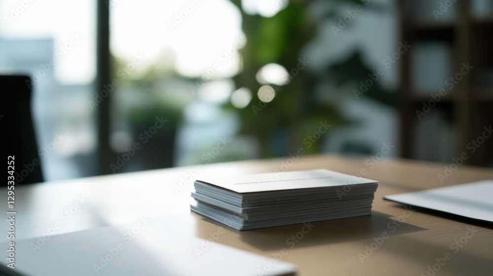 Executive departures with a stack of business cards on a desk. Featuring career transition and leadership change Executive departures with a stack of business cards on a desk. Featuring career transition and leadership change