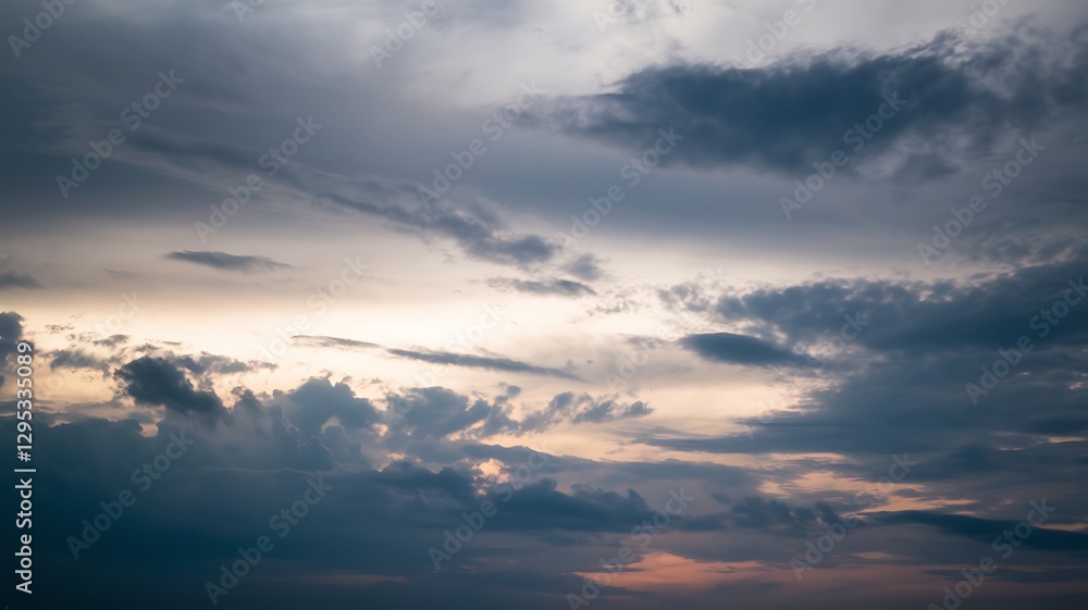 Dramatic Cloudscape: A breathtaking scene of a dramatic cloudscape. Storm clouds drift across the horizon, painted with light. Capturing the sublime beauty and the ethereal feel Dramatic Cloudscape: A breathtaking scene of a dramatic cloudscape. Storm clouds drift across the horizon, painted with light. Capturing the sublime beauty and the ethereal feel