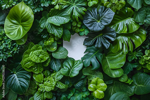 Wallpaper Mural Lush Greenery Background Illustration Torontodigital.ca