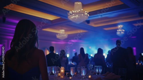 Elegant Evening: A Captivating Glimpse into a Lavish Ballroom Celebration