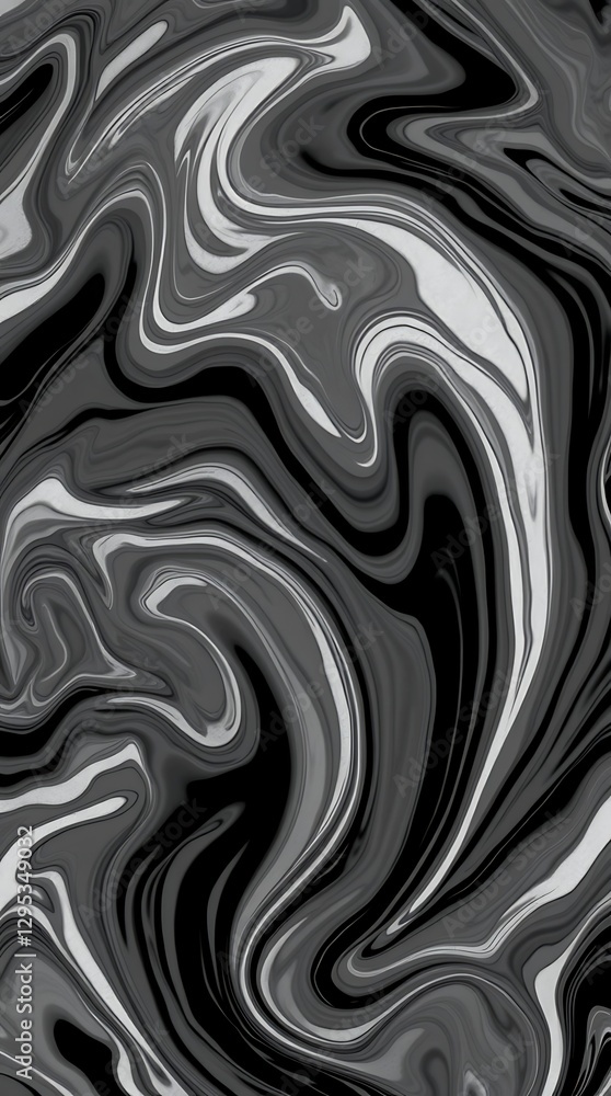 A Monochromatic Abstract Composition Featuring Swirling Grayscale Forms, Reminiscent Of Marble Textures, Rendered In A High-Contrast Style With Sharp Lines And Subtle Shading, Displa. A Monochromatic Abstract Composition Featuring Swirling Grayscale Forms, Reminiscent Of Marble Textures, Rendered In A High-Contrast Style With Sharp Lines And Subtle Shading, Displa.