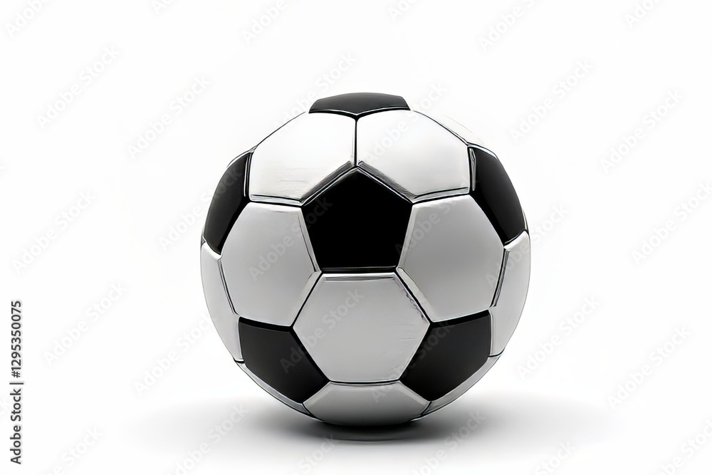 Classic Soccer Ball Isolated on White Background for Sports Design Classic Soccer Ball Isolated on White Background for Sports Design