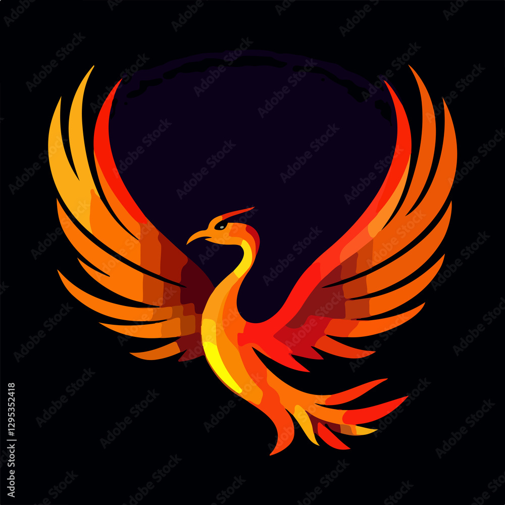 Obraz premium Abstract Phoenix Logo