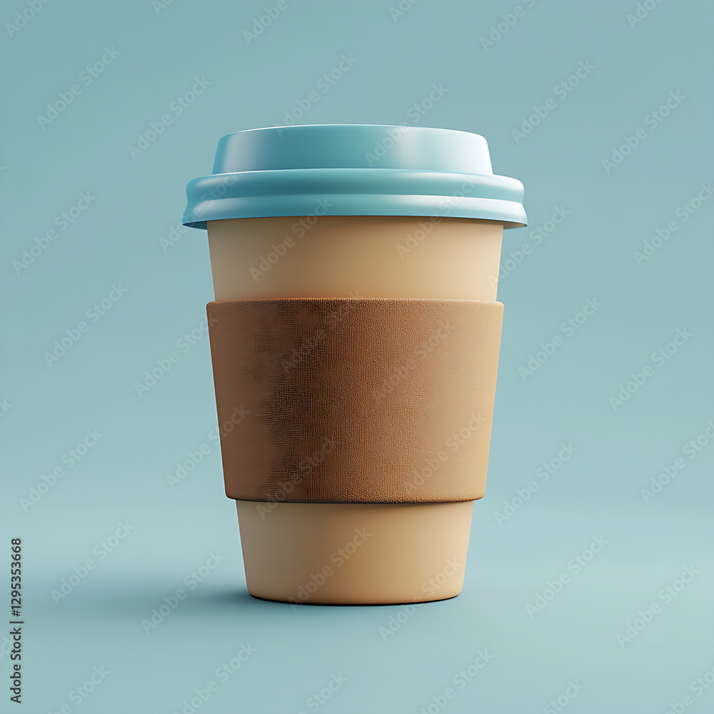 3d rendering coffee cup icon 3d rendering coffee cup icon