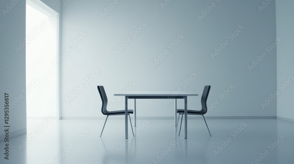 Executive departures with an empty conference room table. Featuring leadership transition and team uncertainty Executive departures with an empty conference room table. Featuring leadership transition and team uncertainty
