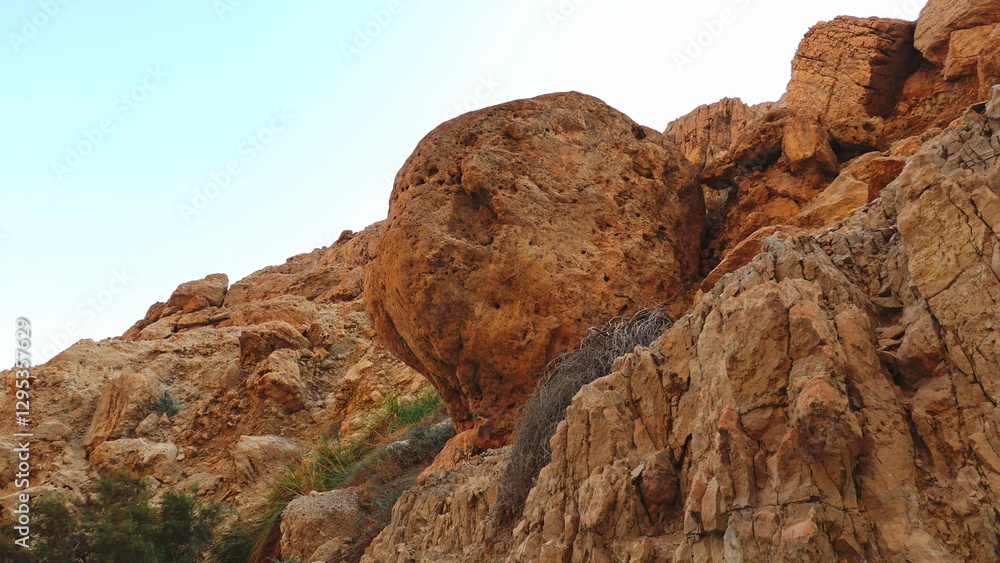 Rocky Mountain Desert Landscape Bold Colors Wide Angle View Rocky Mountain Desert Landscape Bold Colors Wide Angle View