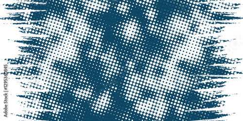 Dots halftone white blue gradient color pattern grunge texture background