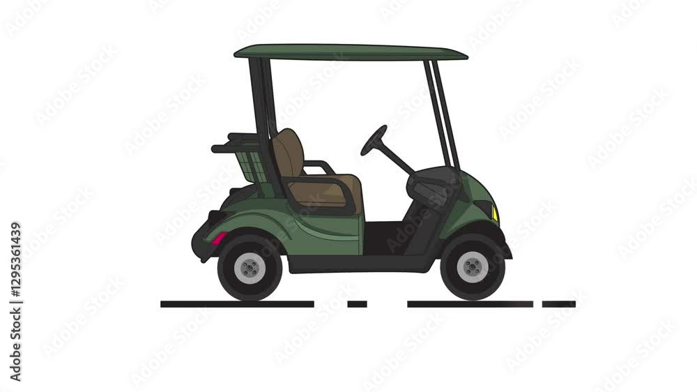 Caddy Golf Car Animation. caddy golf club car animated 4k Caddy Golf Car Animation. caddy golf club car animated 4k