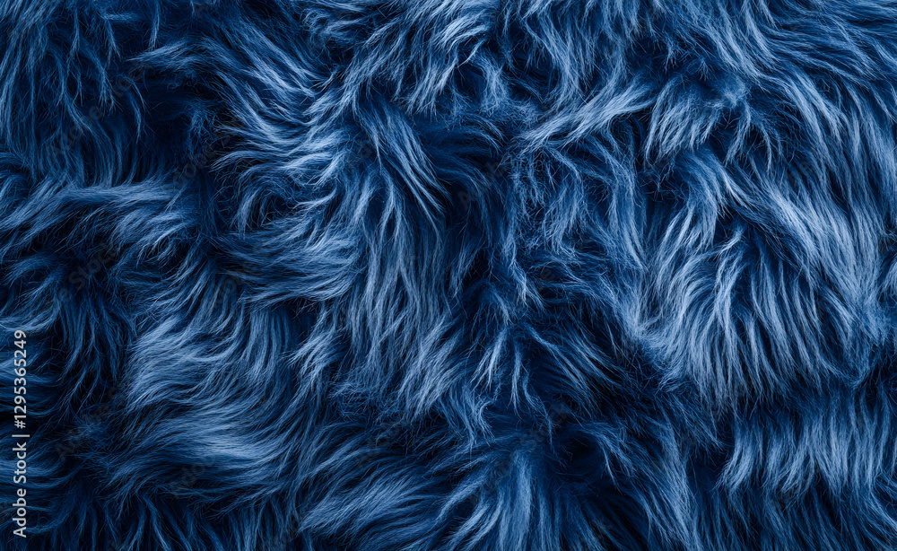 Luxurious texture of deep blue faux fur, creating a comforting and visually appealing abstract pattern perfect for backgrounds and design elements. Luxurious texture of deep blue faux fur, creating a comforting and visually appealing abstract pattern perfect for backgrounds and design elements.