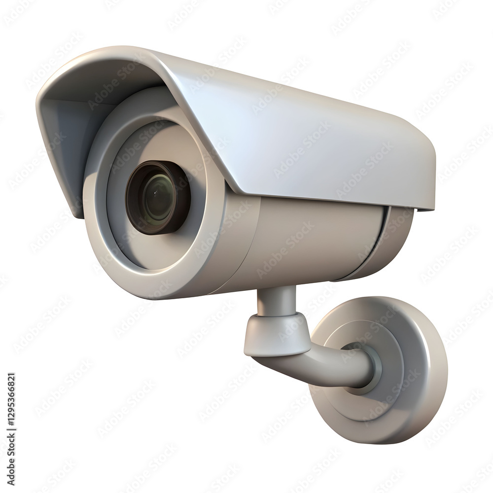 CCTV camera 3d rendered isolated on transparent background. PNG CCTV camera 3d rendered isolated on transparent background. PNG