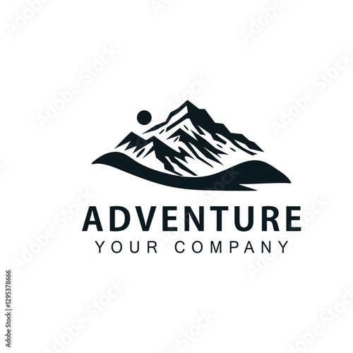 Mountain logo vector template symbol design