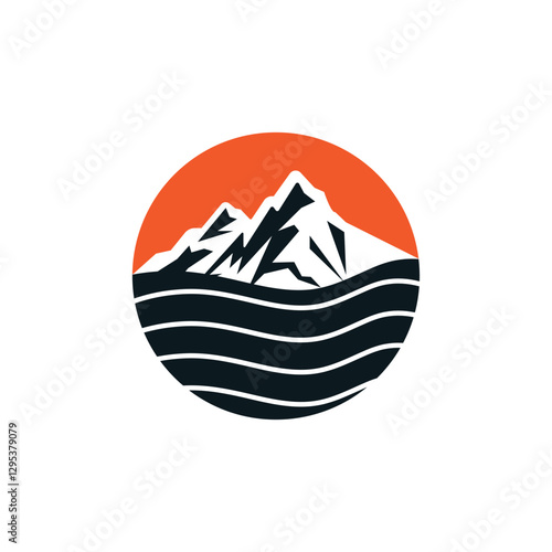 Mountain logo vector template symbol design