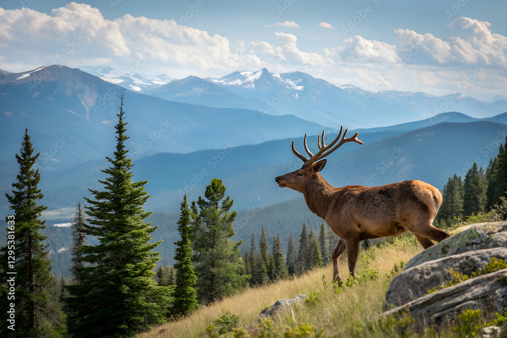 Fototapeta premium animals in their natural habitats