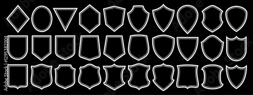 Vector Shield Icon Set