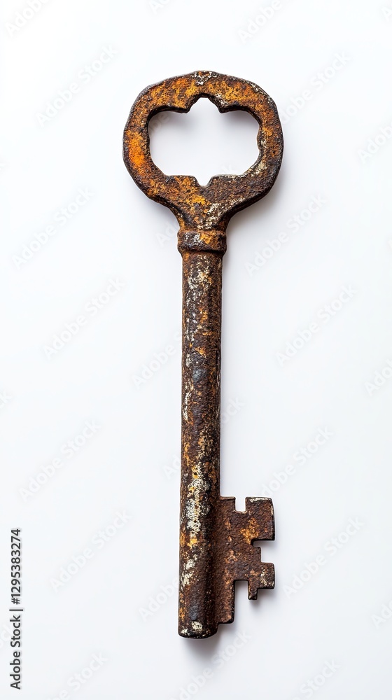 A single, rusted key, illustrating barriers to opportunities and systemic inequalities picture A single, rusted key, illustrating barriers to opportunities and systemic inequalities picture