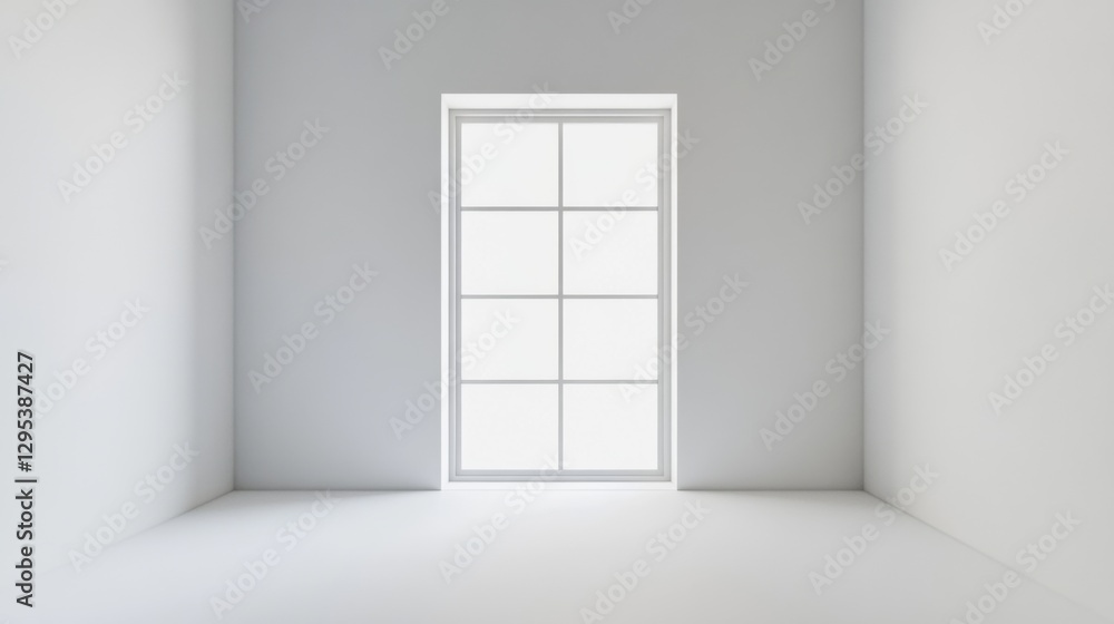 Fototapeta premium Executive departures with an office window looking outside. Featuring leadership change and career shift