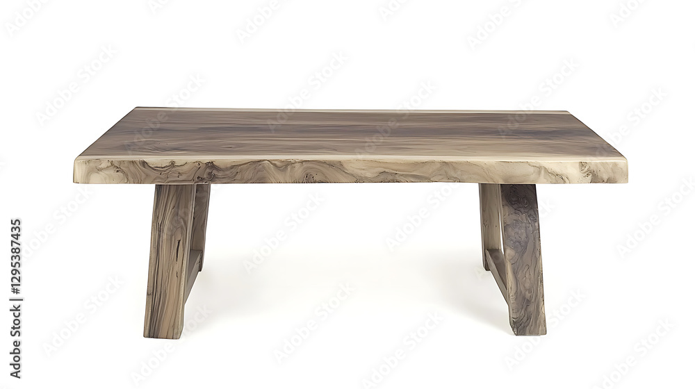 A wooden table with a dark brown color A wooden table with a dark brown color