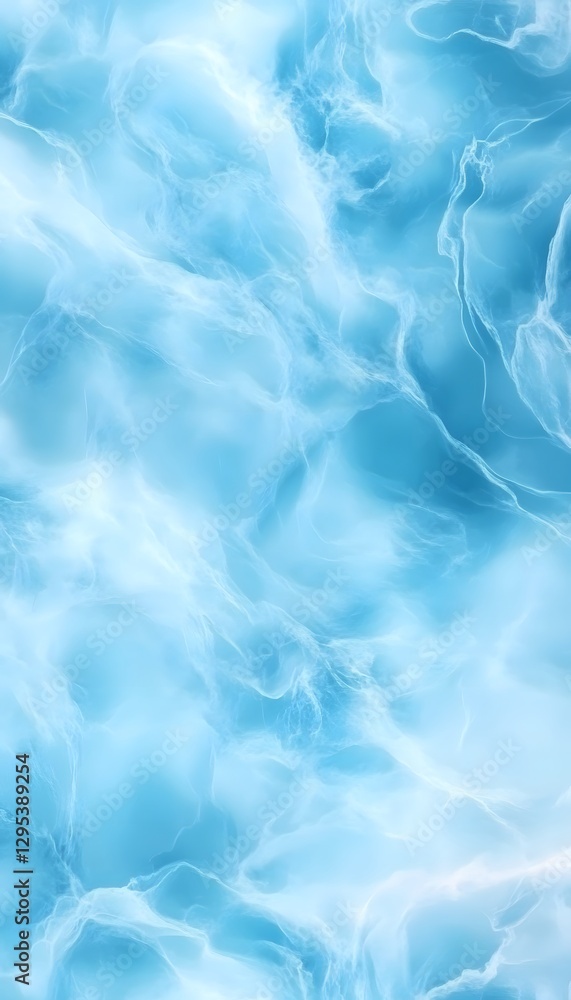 Obraz premium Abstract ethereal swirls and wisps of light blue tones