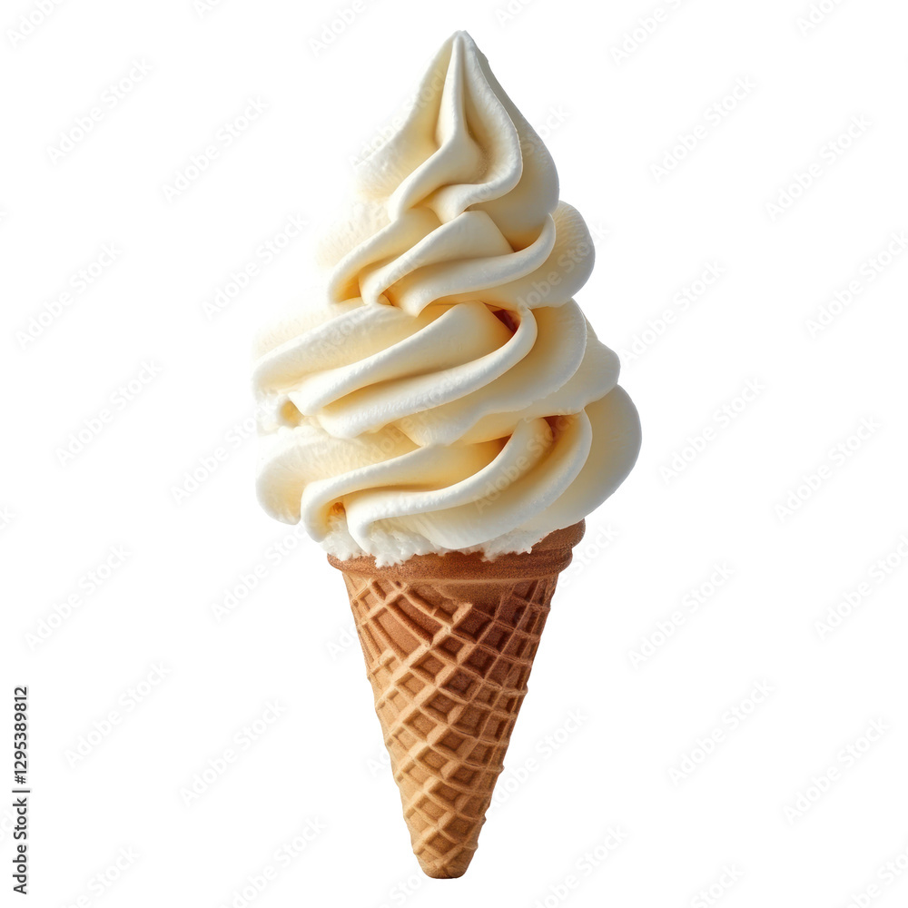 ice cream cone isolated on white or transparent background ice cream cone isolated on white or transparent background