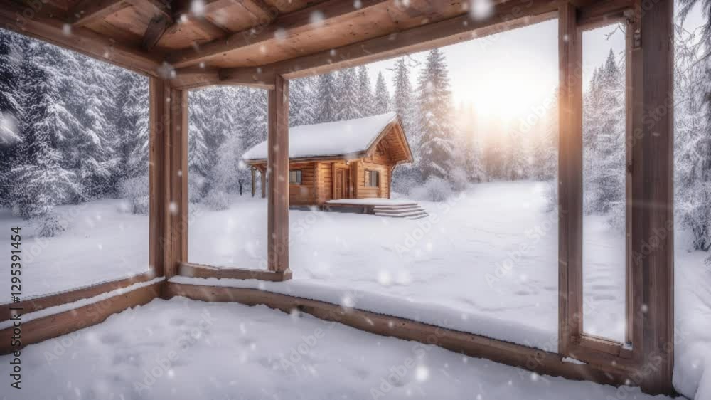 house in the snow house in the snow