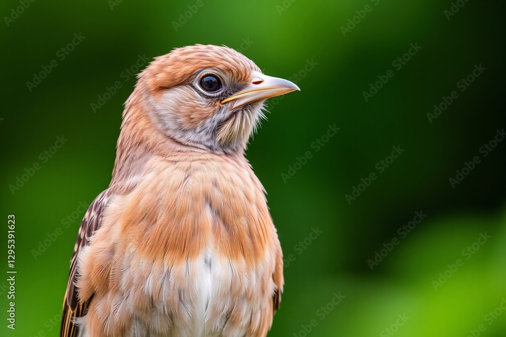 close-up of a vibrant bird perched with a blurred green background close-up of a vibrant bird perched with a blurred green background