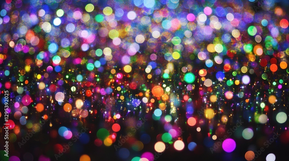 Naklejka premium Colorful Bokeh Lights Abstract Background Image