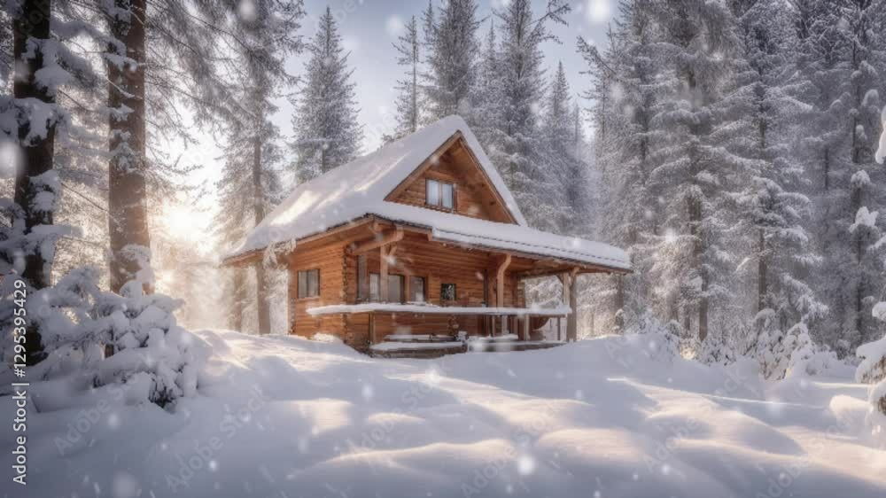 house in the snow house in the snow