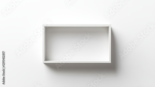 Wallpaper Mural Minimalist White Shadow Box Frame Mockup  Torontodigital.ca