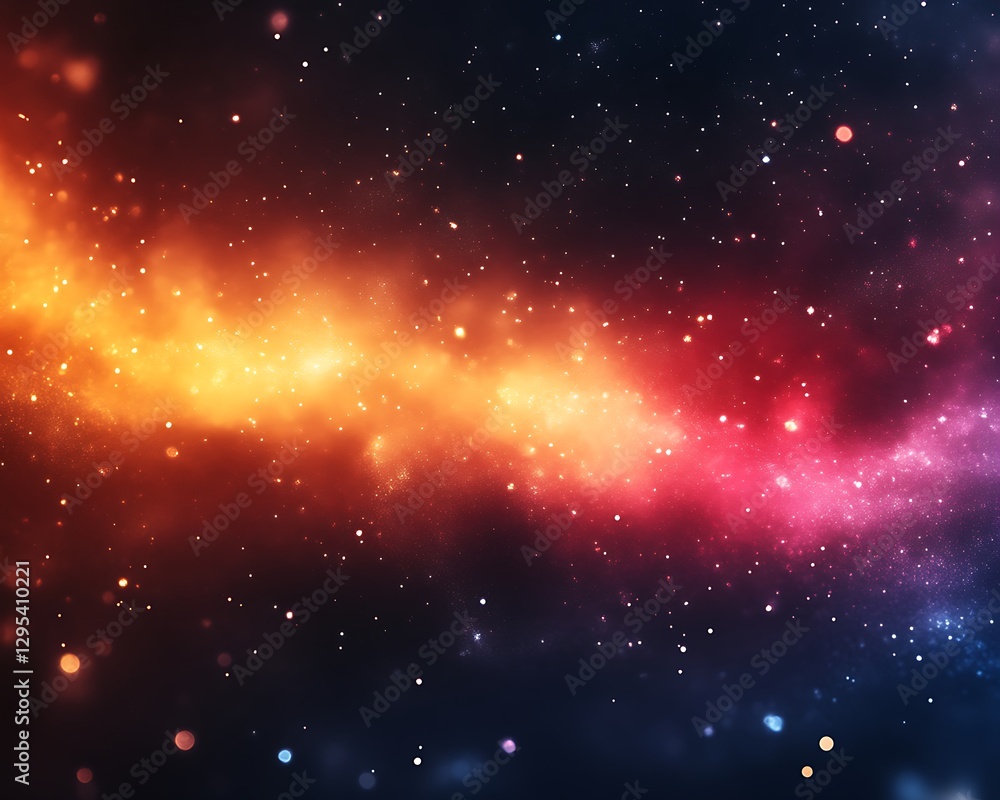 Obraz premium Colorful space nebula background