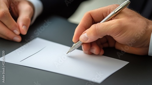 Executive departures with employees signing a farewell card for the leader. Featuring appreciation and respect