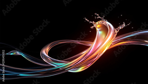 Abstract background with blue smoke