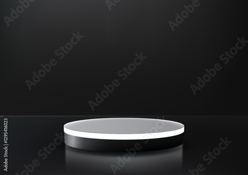 modern illuminated circular...