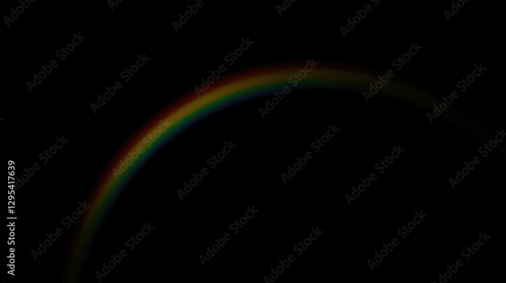 Obraz premium Rainbow in the dark.