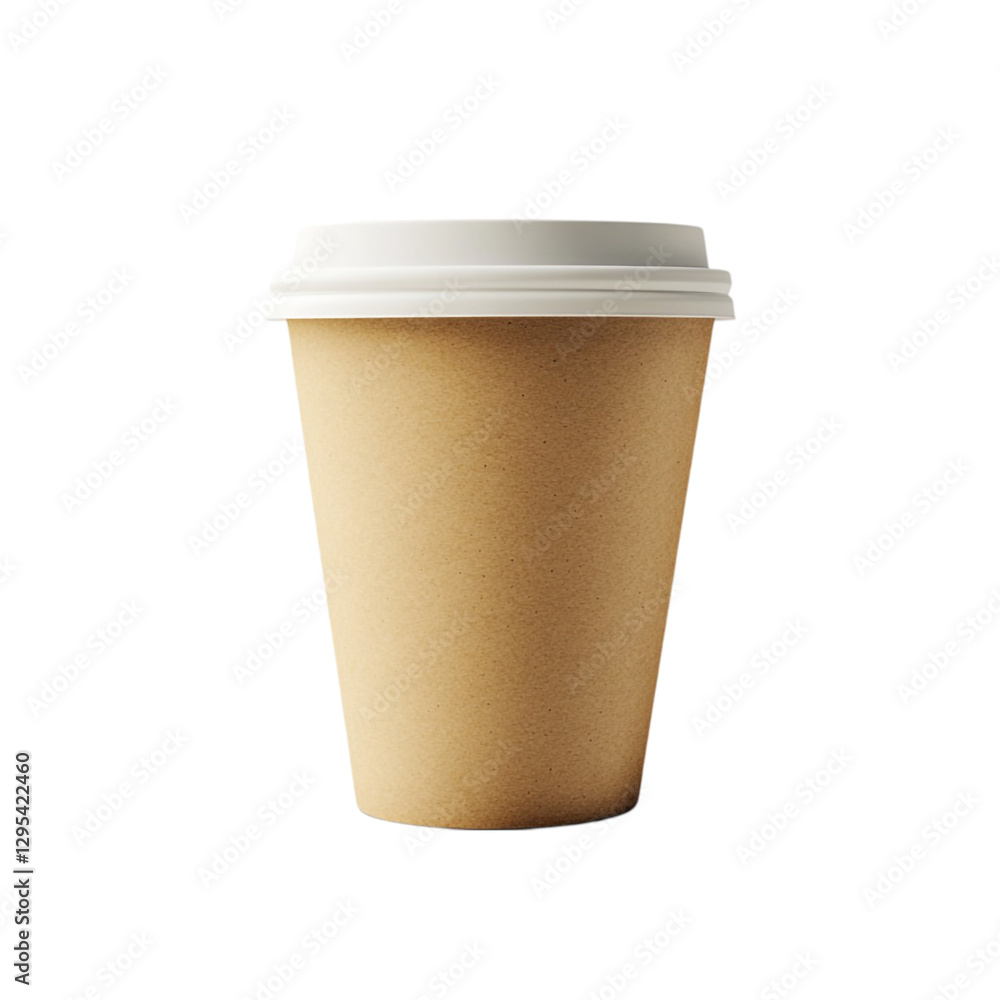 Disposable Coffee Cup Blank Template Brown Paper Eco Friendly Disposable Coffee Cup Blank Template Brown Paper Eco Friendly