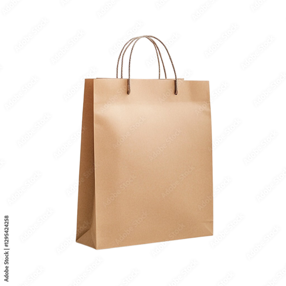 Brown Paper Shopping Bag Retail Packaging Design Mockup, Brown Paper Shopping Bag Retail Packaging Design Mockup,