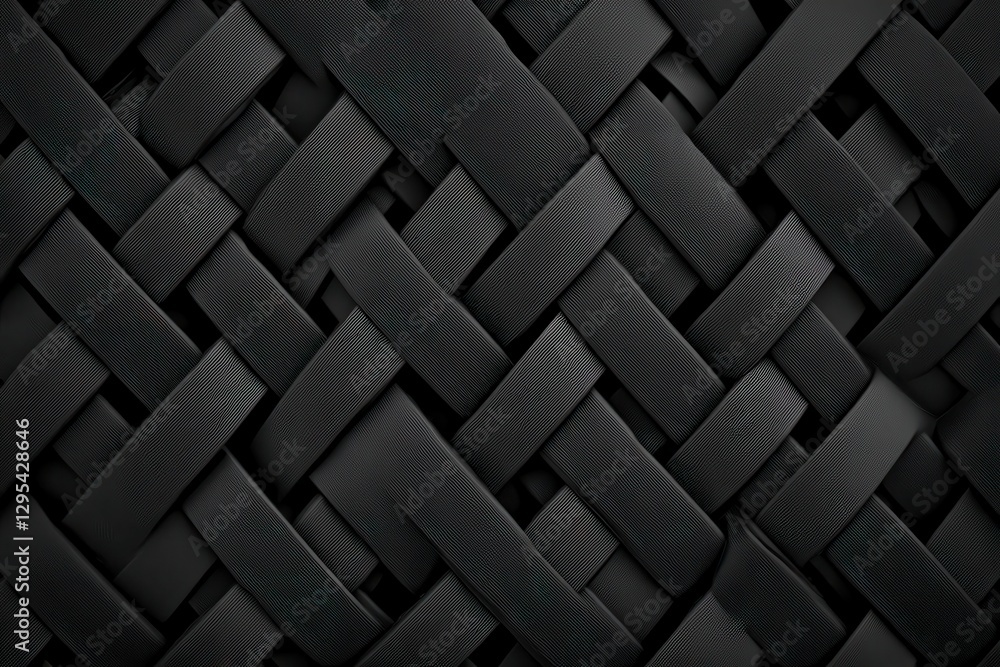 Black woven texture background, abstract design Black woven texture background, abstract design