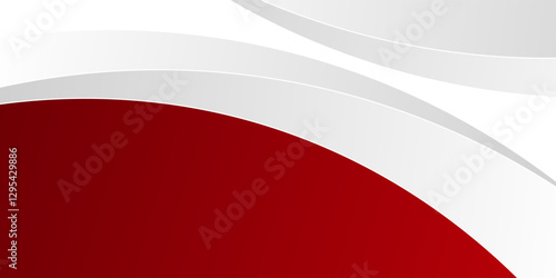 Free Download Red curve on a white background vector - GFXLoad