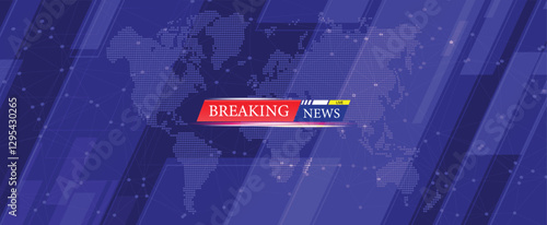 Breaking news background webpage header banner design
