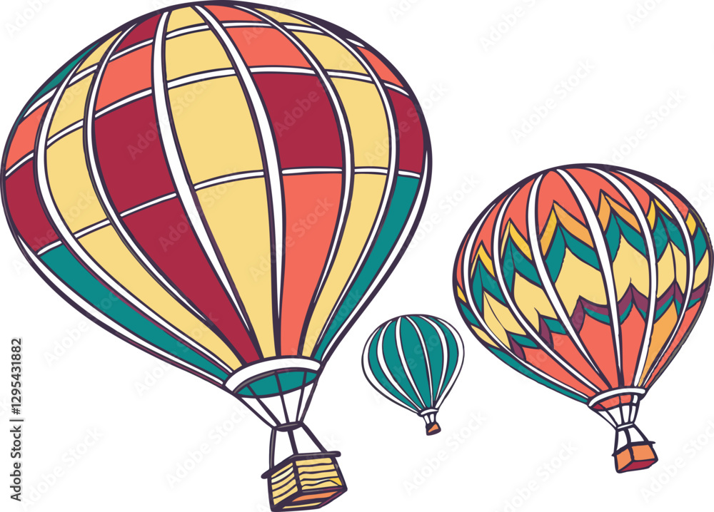Fototapeta premium hot air balloons