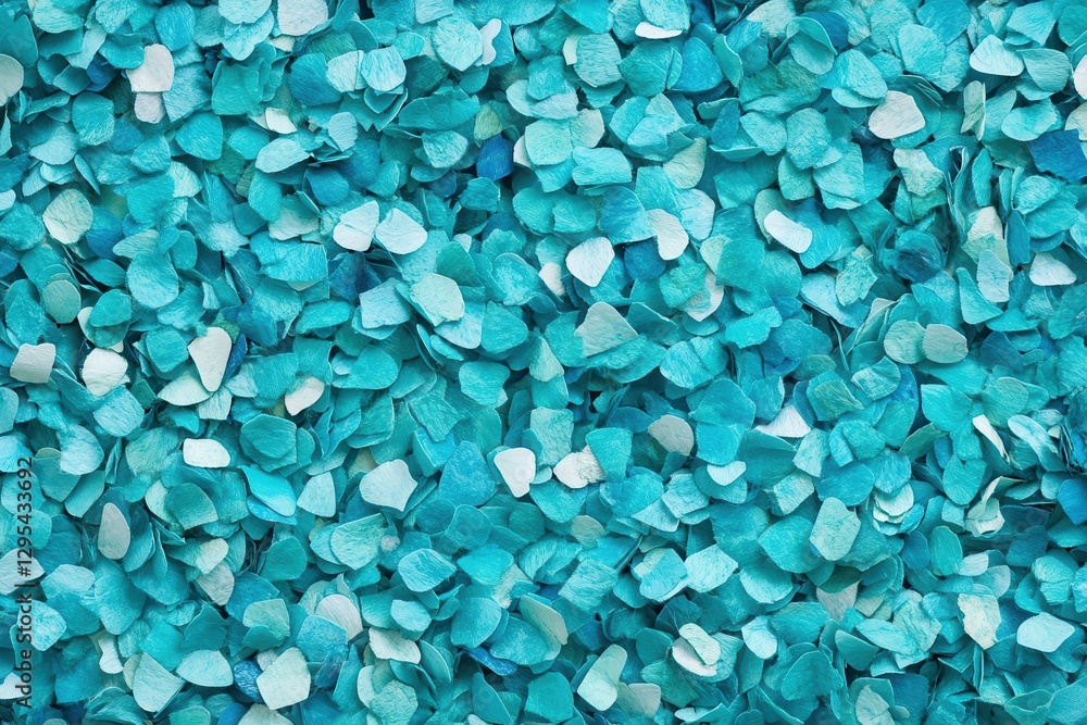 Blue confetti texture, scattered, flat lay, background, design Blue confetti texture, scattered, flat lay, background, design
