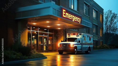 A large rural hospital building with an 