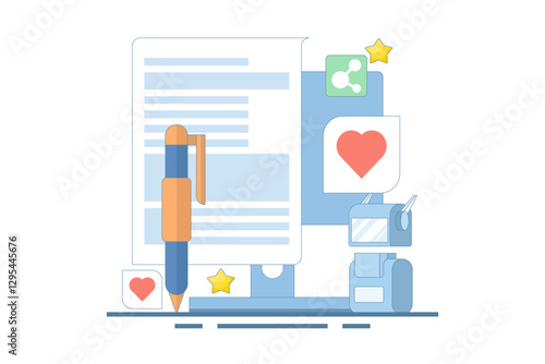 AI content writing concept, Artificial intelligence text generation, Generative AI, AI content writing for blogs and websites. Content writing for websites, Content research and development.