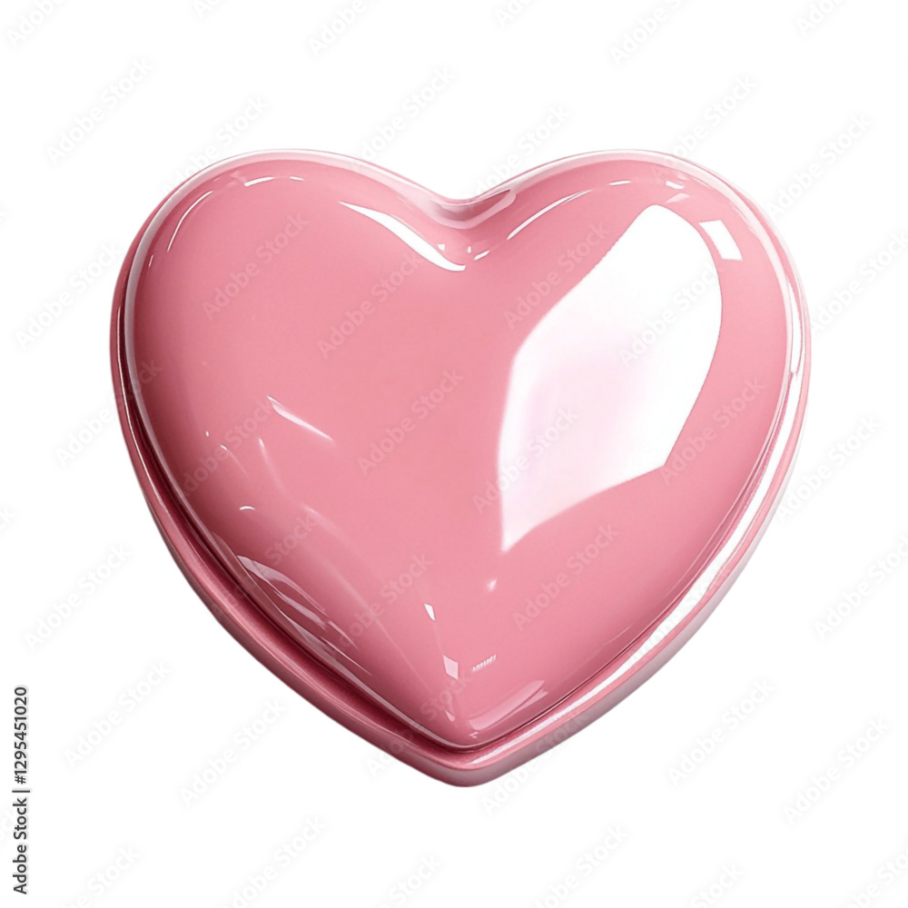 Pink heart shaped object glossy surface Valentine's Day love romance, Pink heart shaped object glossy surface Valentine's Day love romance,